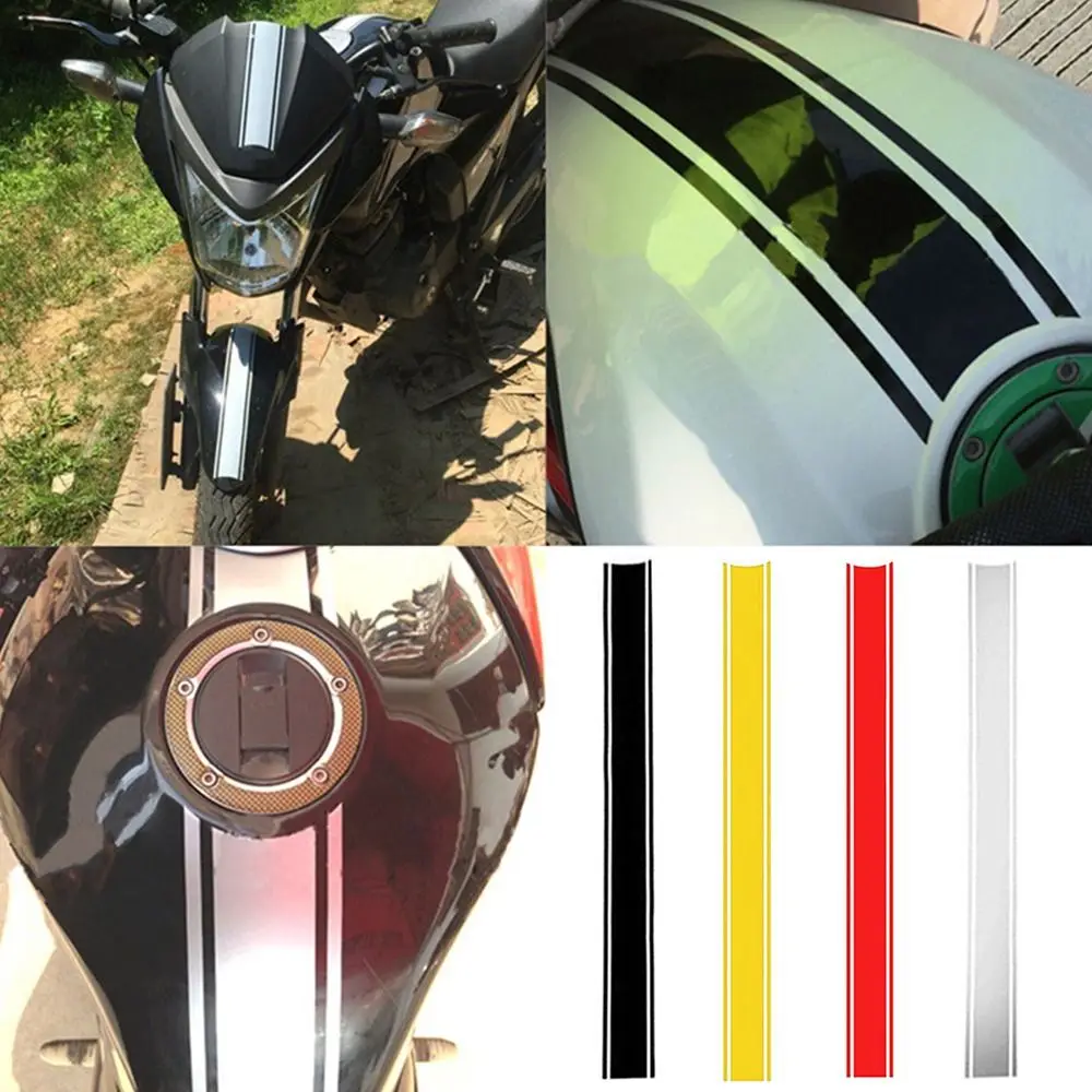

50cm Ornament Motobike Decoration Fuel Tank Fender Motorcycle Reflective Stickers Pin-stripe Decals Racing Protective Film