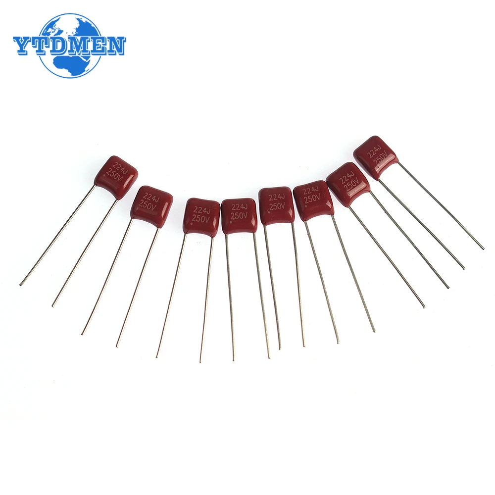 50pcs 1000V 630V 250V 400V 100V Condensateur à Film Polyester 221 222