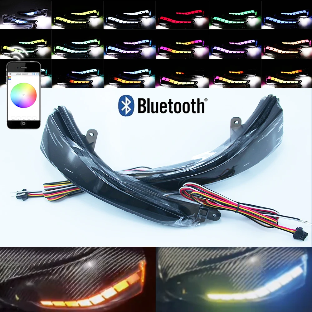 LUCE SEGNALE DI svolta marcatore laterale dinamico sequenziale LED nero