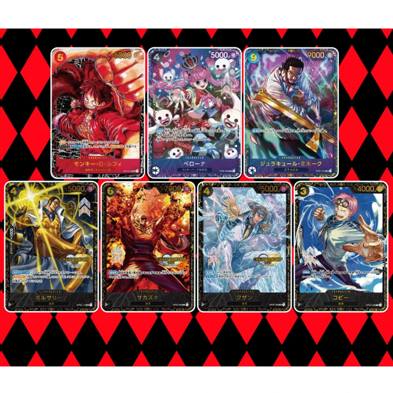 Fai Da Te One Piece 7 Pz/Set Bronzing Flash Card Sabo Perona Anime Characters Collection Card Game Card Christmas Birthday Gift Toys
