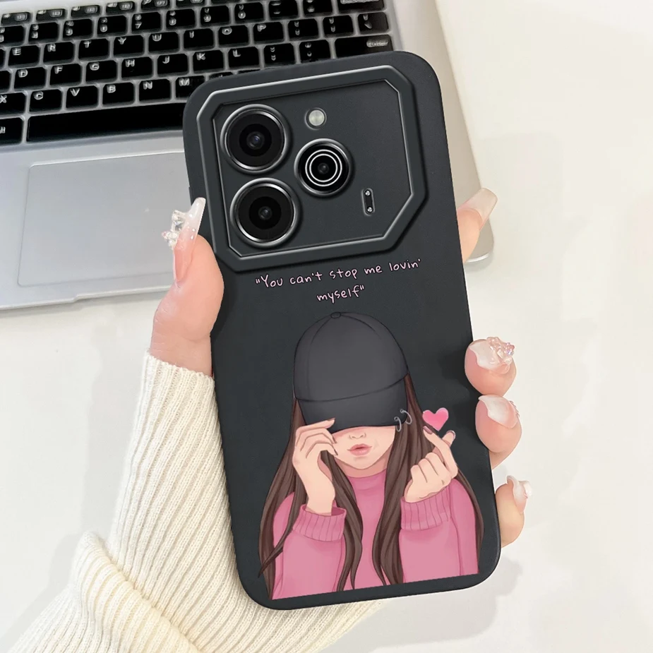Tecno Pova 6 Pro Candy Painted Soft TPU Phone Case - New Fashion Bumper Cover