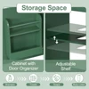 18" Bathroom Vanity With Sink, Vanity Cabinet With Door Shelf And Adjustable Shelf, Green 3