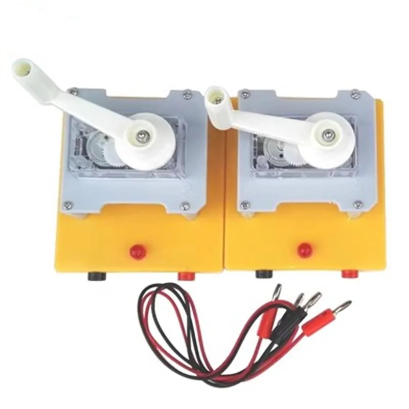 

Miniature hand generator demonstration energy conversion physics experimental teaching instrument