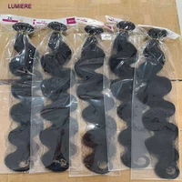 Tissage en lot brésilien naturel Body Wave Loose 8-40 pouces, Extensions de cheveux naturels de qualité supérieure, vente en gros, lots de 3/4 1