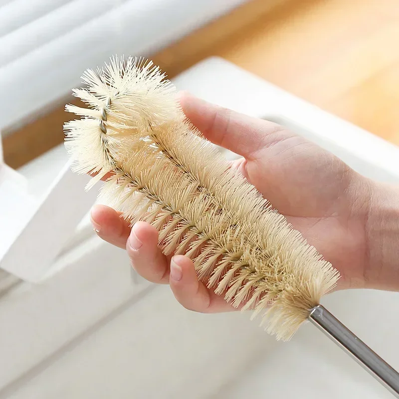 Bottle Brush Cleaner with Long Wooden Handle Natural Bristle Kitchen Scrub for Cup Jug bottle brush bottle cleaning brush cleaning brush
