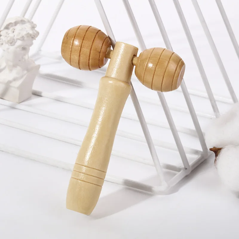 

Roller Massager Wooden Therapy Body Massage Tools Foot Face Shoulder Neck Hand Push Roller Massager Body Soothing Massage Tools