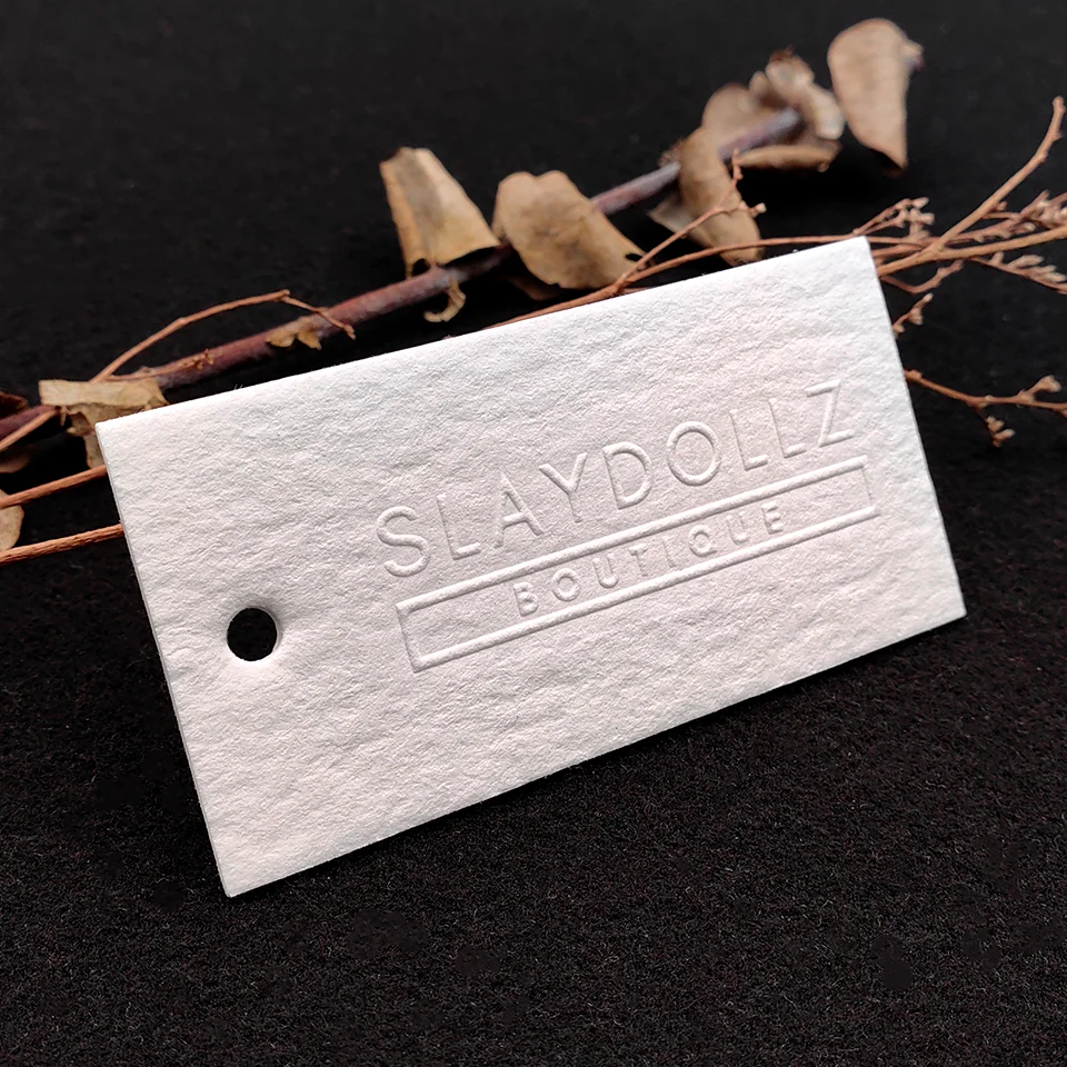 Custom Hang Tag Custom Clothing Tag Hang Tags With String Skinny Clothing  Label 