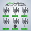 FANAUE Socket swivel arm Compatible 1 inch ball mount With M6/M8/M10/1/4" Screw/25mm Ball for Bicycle Motorcycle Camera 5