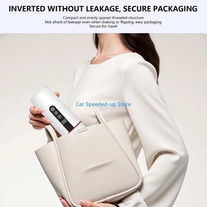 캠핑 도로 여행을 위한 X5XF 절연 차량 여행 커피포트 500ml USB 추진 가열 컵