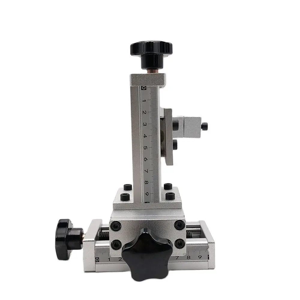 XYZ Axi Three Dimensional Cross-Shape Sliding Table Adjusting Frame Aluminum Alloy Clamp Welding Torch Holder Support Stand