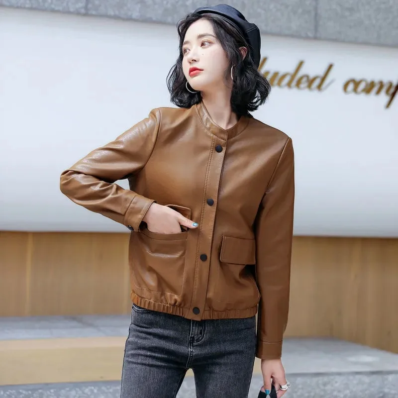 Рисунок 4 - Кожаная куртка с воротником-стойкой