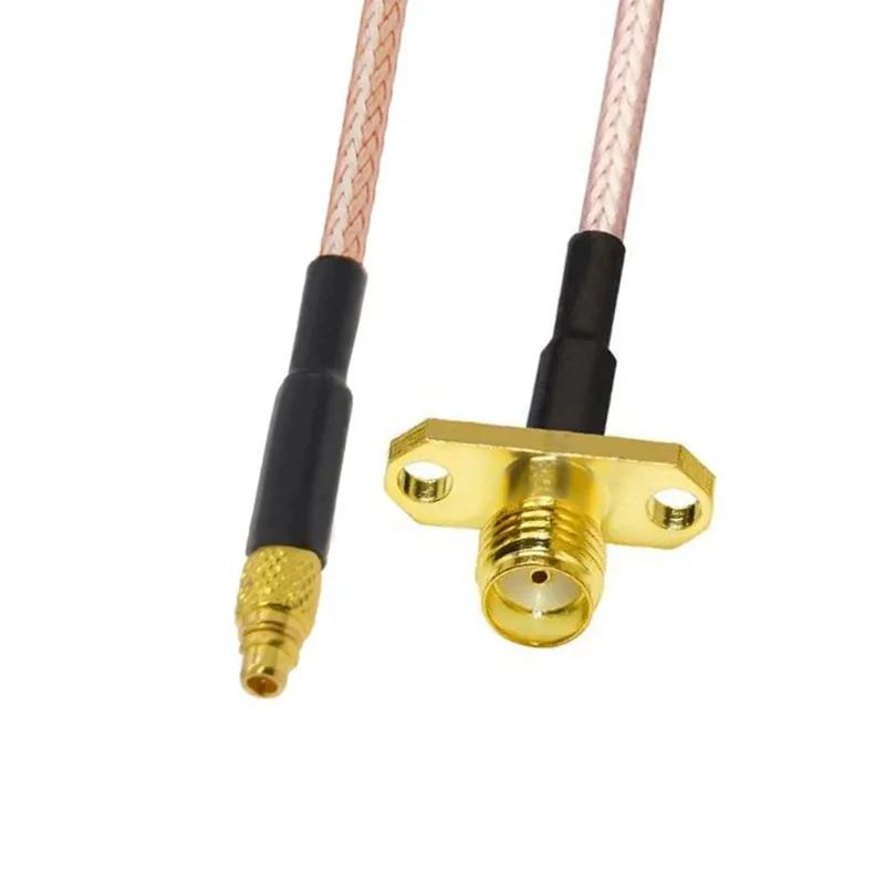MMCX Male to SMA Female Flange Panel Mount RG316 Pigtail FPV Antenna Extension Cord for drone UAVTBS UNIFY PRO 32 HV (MMCX) 1PC