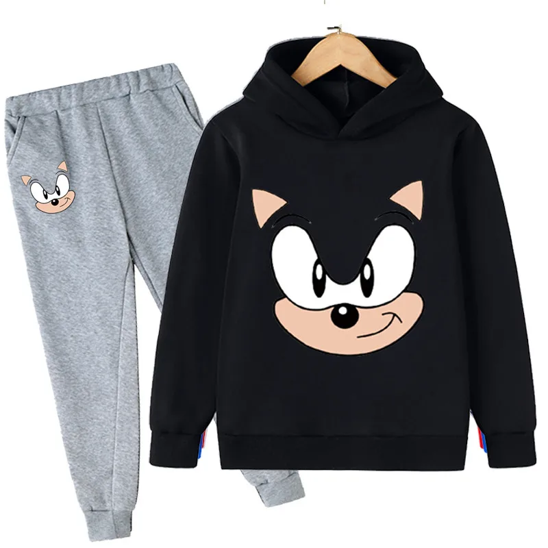 Комплект одежды для мальчиков и девочек толстовка с длинным рукавом штаны бега