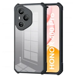 TPU+ Acrylic Phone Cover with Magnetic Holder Ring and Hard Back Protective Shell for 400Pro (Black)