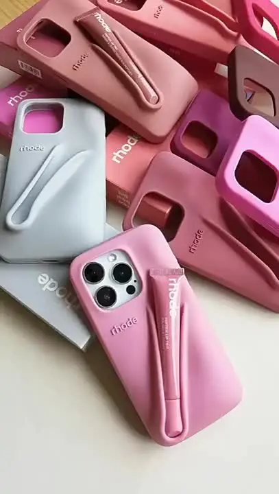 Осеннее издание новый держатель для губ Rhode DIY мягкий силиконовый чехол iPhone 16 15 14 13