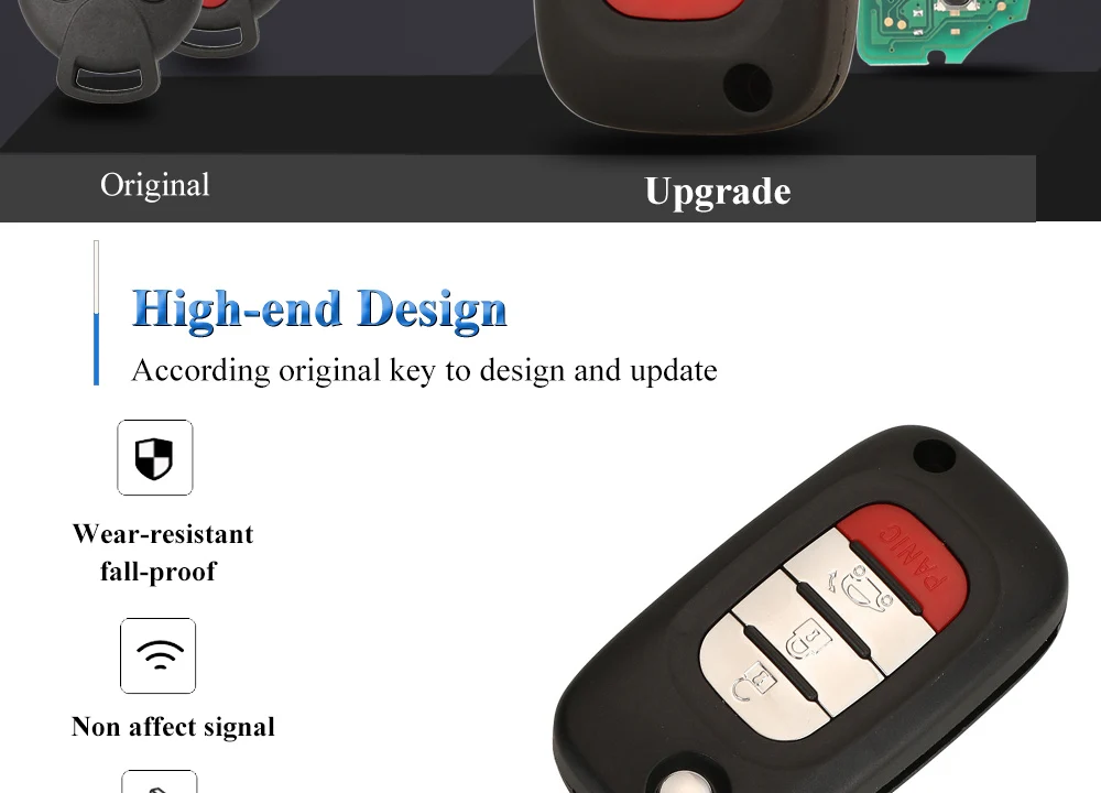 Keyforkess aggiornamento Flip chiave auto remota per Mercedes Benz Smart Fortwo 451 MB City Roadster 3/4 pulsante 315/433Mhz 7941 ID46 Chip 10 Keyforkess aggiornamento Flip chiave auto remota per Mercedes Benz Smart Fortwo 451 MB City Roadster 3/4 pulsante 315/433Mhz 7941 ID46 Chip - S1ebbf027204b4ecfbc4e76458d93f47bO