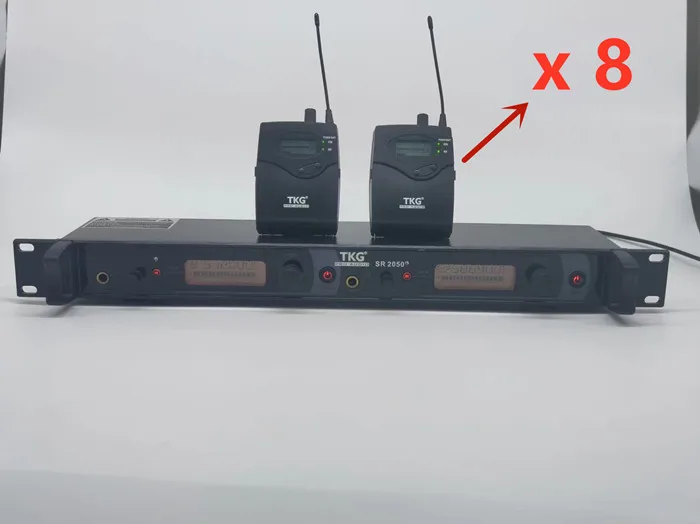 TKG 모노 무선 인이어 모니터, 8 수신기, Iem 인이어 모니터, 무선 시스템, 전문 무대 공연, 2050EX