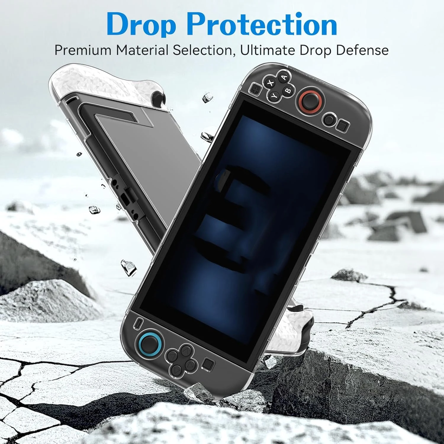 Transparent Shockproof Protective Case for Nintendo Switch 2 Console