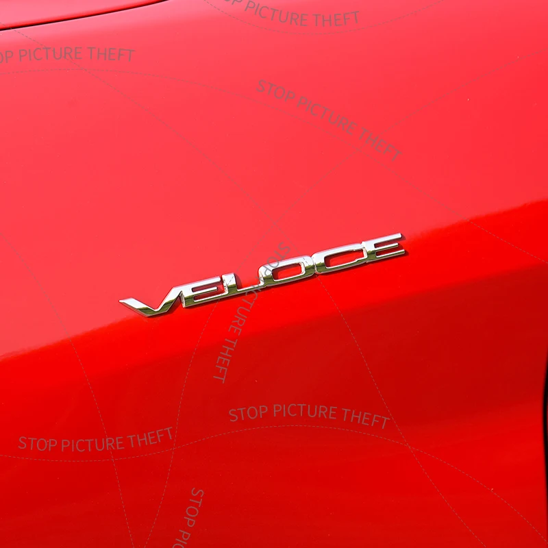 3D Metal VELOCE TI Logo Emblem Badge - Car Side Body Sticker