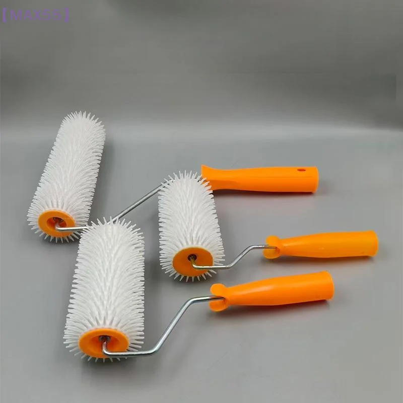 【MAX-55】1PC 10/16/24CM 거품 제거 드럼 브러시 스파이크 롤러 라텍스 바닥 셀프 컴파운드 롤러 레벨링 스크리드 스파이크 브러시 롤