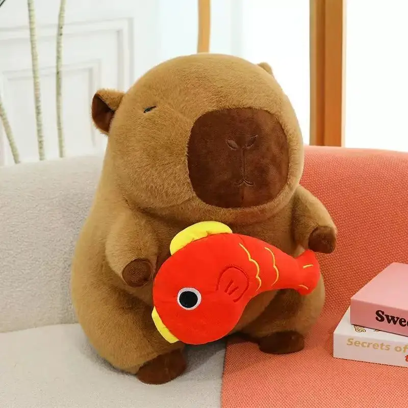 Kawaii Transform Backpack Capybara Plush Doll Pillow Pentant Turtle Shell Oyster Bee Capybara Plush Toy Gift For Boys And Girls