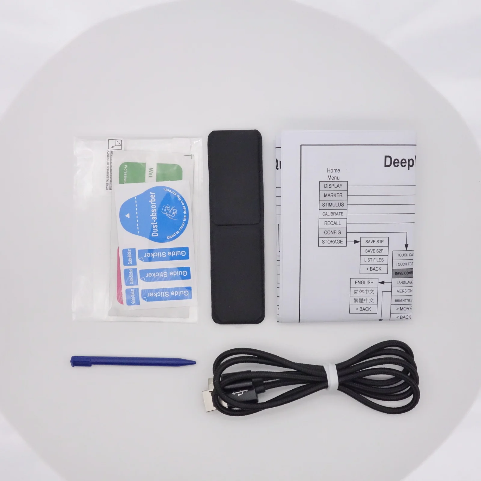 Deepele DeepVNA 101 Handheld Vector Network Analyzer 4.3-inch Screen HF/VHF/UHF Antenna Standing Wave Detector SWR Meter 1.5GHz