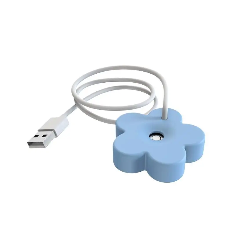 Portable Mini Floral Humidifier Low Noise Auto Power Off Desktop Humidifier For Home Office Bedroom 6