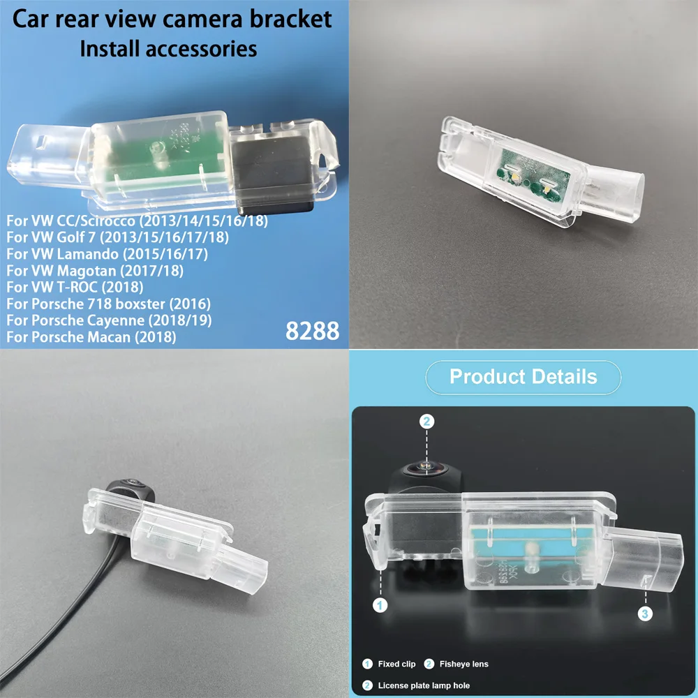 AHD 1080P CVBS 차량 후방 카메라 (골프, 파사트, 시트, 이비자 MK3/MK4/MK5, 톨레도, 알테아 XL, 레온 트랙/스태틱 라인용)