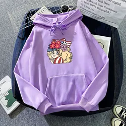 Candy Candy Hoodie Women Fashion Kawaii Anime Harajuku Pullovers Sweatshirt Female 90s Vintage Clothes Cartoon Female Hoody