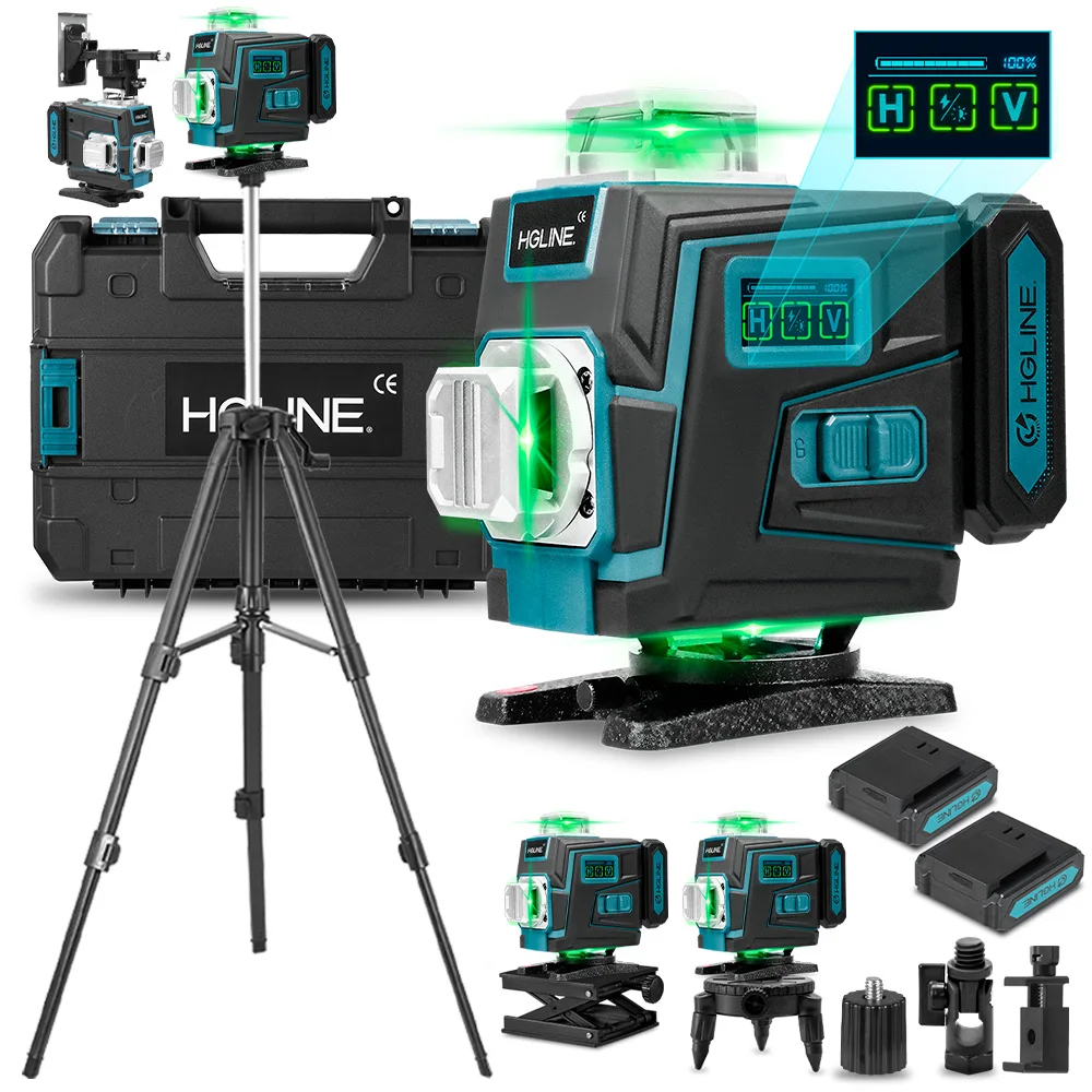 16 Lines Laser Level APP Remote Control Horizontal Vertical Levels Machine Power
