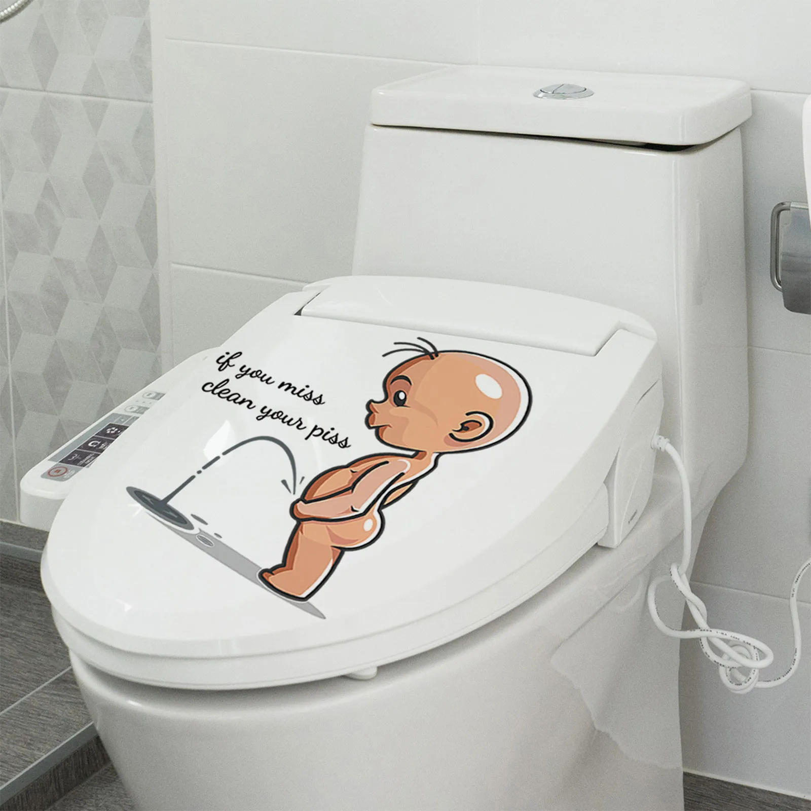 Luminous Toilet Stickers Clean Your Piss Funny Glow In The Dark Stars Stickers Kids Baby Rooms Colorful Wall