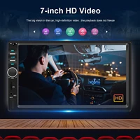 Podofo 7'' Carplay Android Auto Radio pour lecteur multimédia universel MP5 BT FM 2din Autoradio Head Unit SWC Systèmes intelligents de voiture Stéréo multimédia Mirrorlink Écran tactile HD Moniteur Radio MP5 pour voiture 7