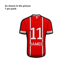 Original Soccer Jersey PVC Shoe Charm - Designer Sandal Decoration with Football Clothing Shape (1)