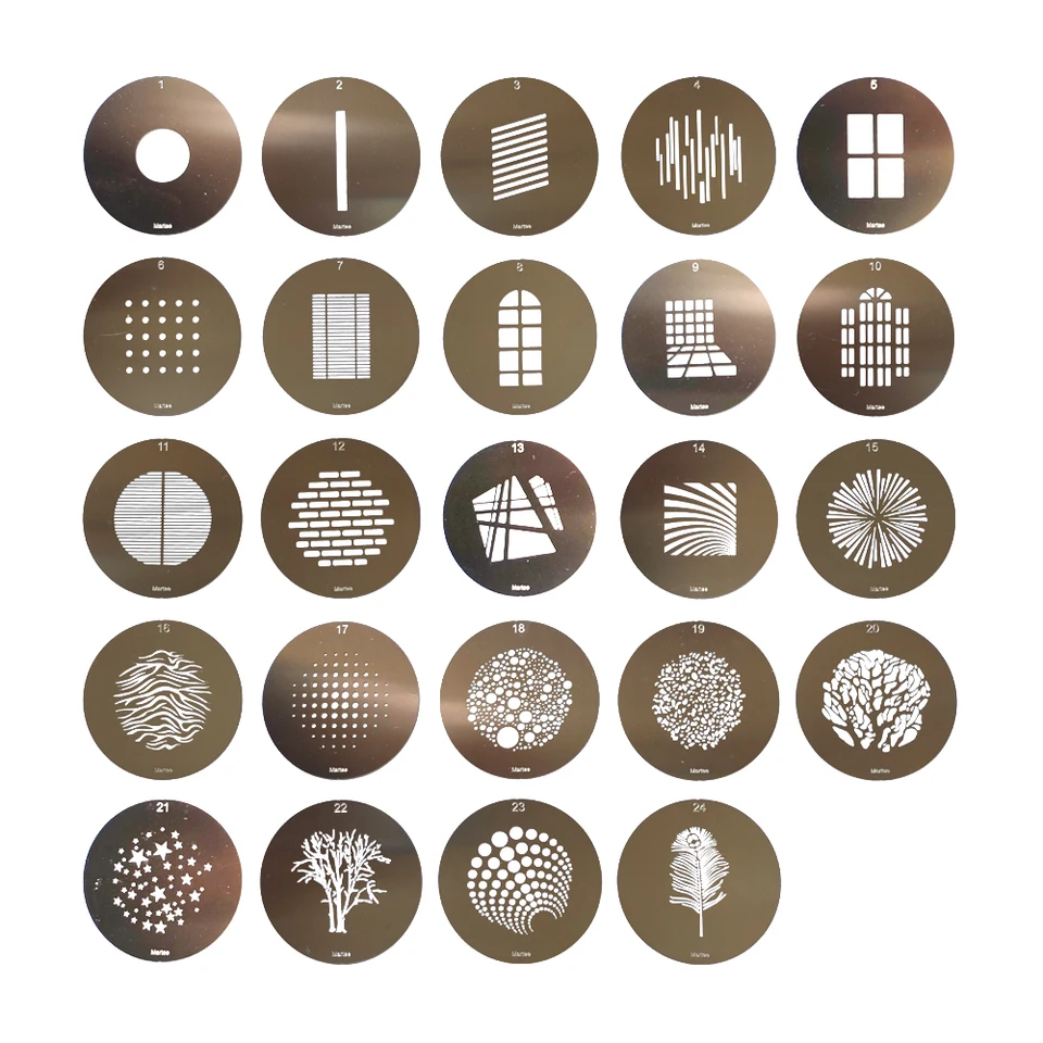 GOBO Holder For Beam Light Tubes | Pattern Projection Film | Lighting Effect Accessory