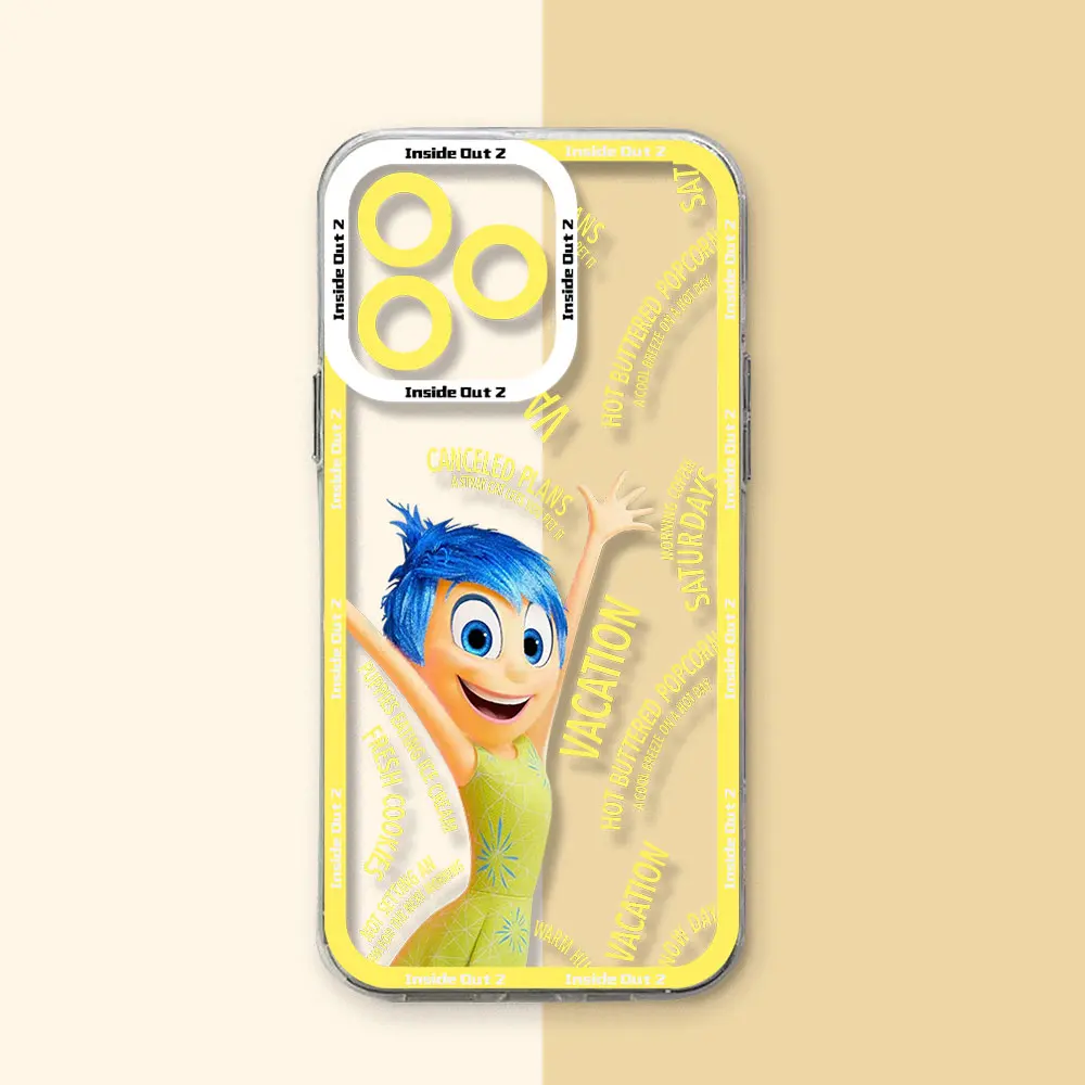Funda transparente para iPhone, carcasa bonita de Disney para modelos 16, 15, 14, 13, 12, 11 Mini Pro Max, X, XR, XSMax, 7, 8 Plus, SE20, novedad