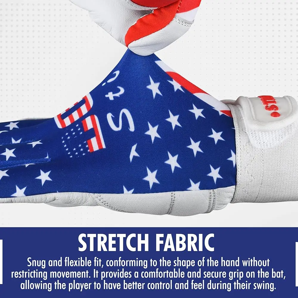 USA Flag Batting Gloves 5