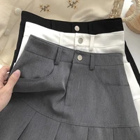 Y2K Vintage High Waist Pleated Skirt Women College Style Uniforms Safety Pants Mini Skirts Woman Korean Street Slim A-Line Skirt - Image 5