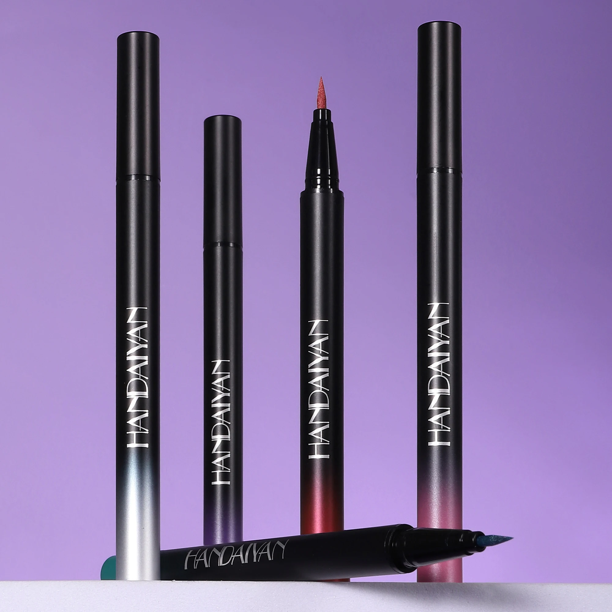 HANDAIYAN 10 Colors Glitter Liquid Eyeliner Long-wearing, waterproof and non-smudging metallic shimmer color eye Liner pens 6