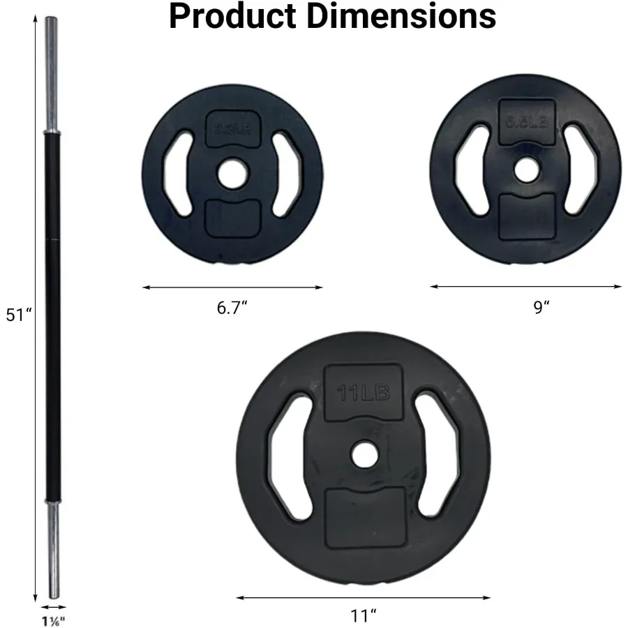 Adjustable Barbell Weight Set, Pesas Para Ejercicios En Casa, Dumbbell Set for Exercise, Lifting, And To Build Muscle