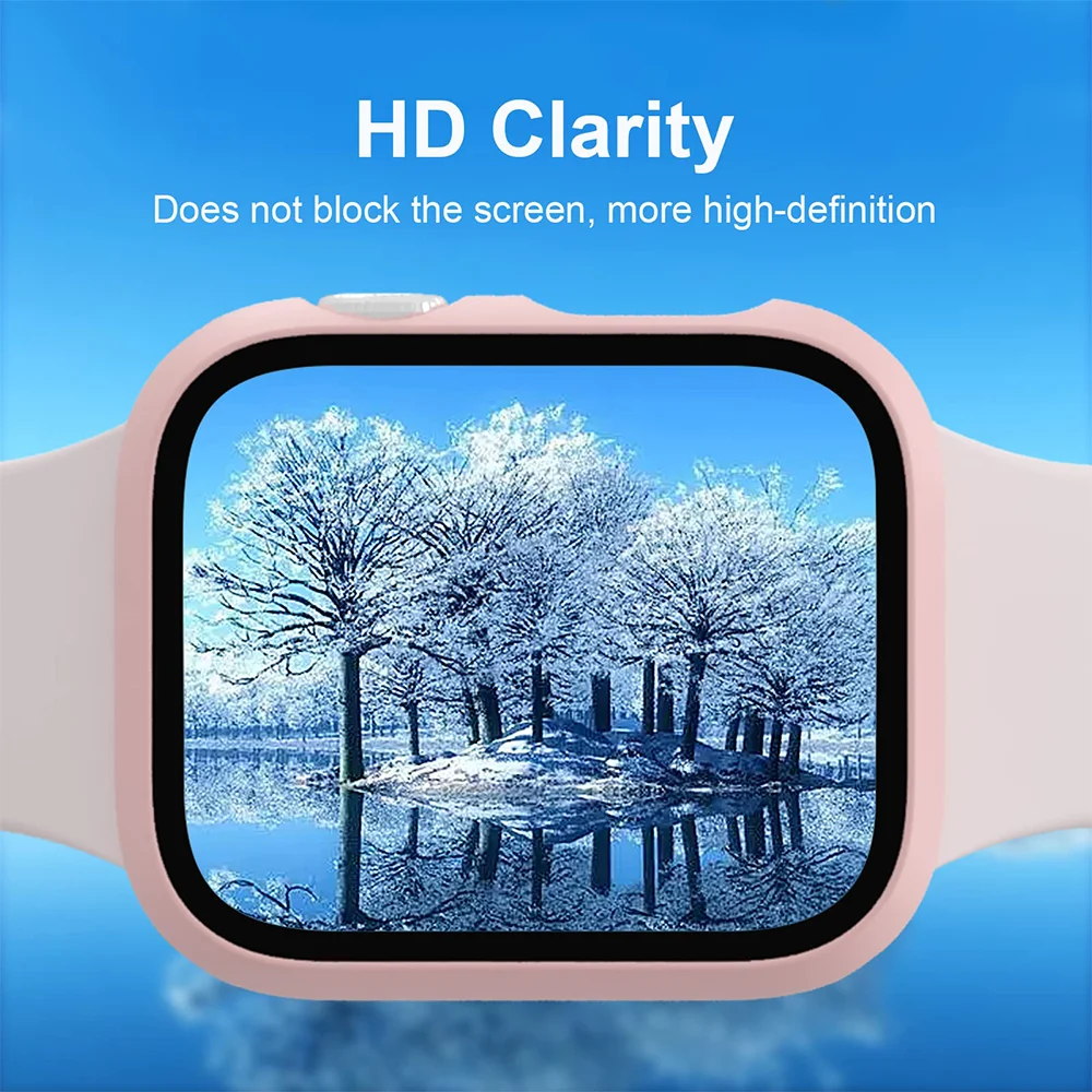 Premium Tempered Glass Case with PC Bumper Screen Protector