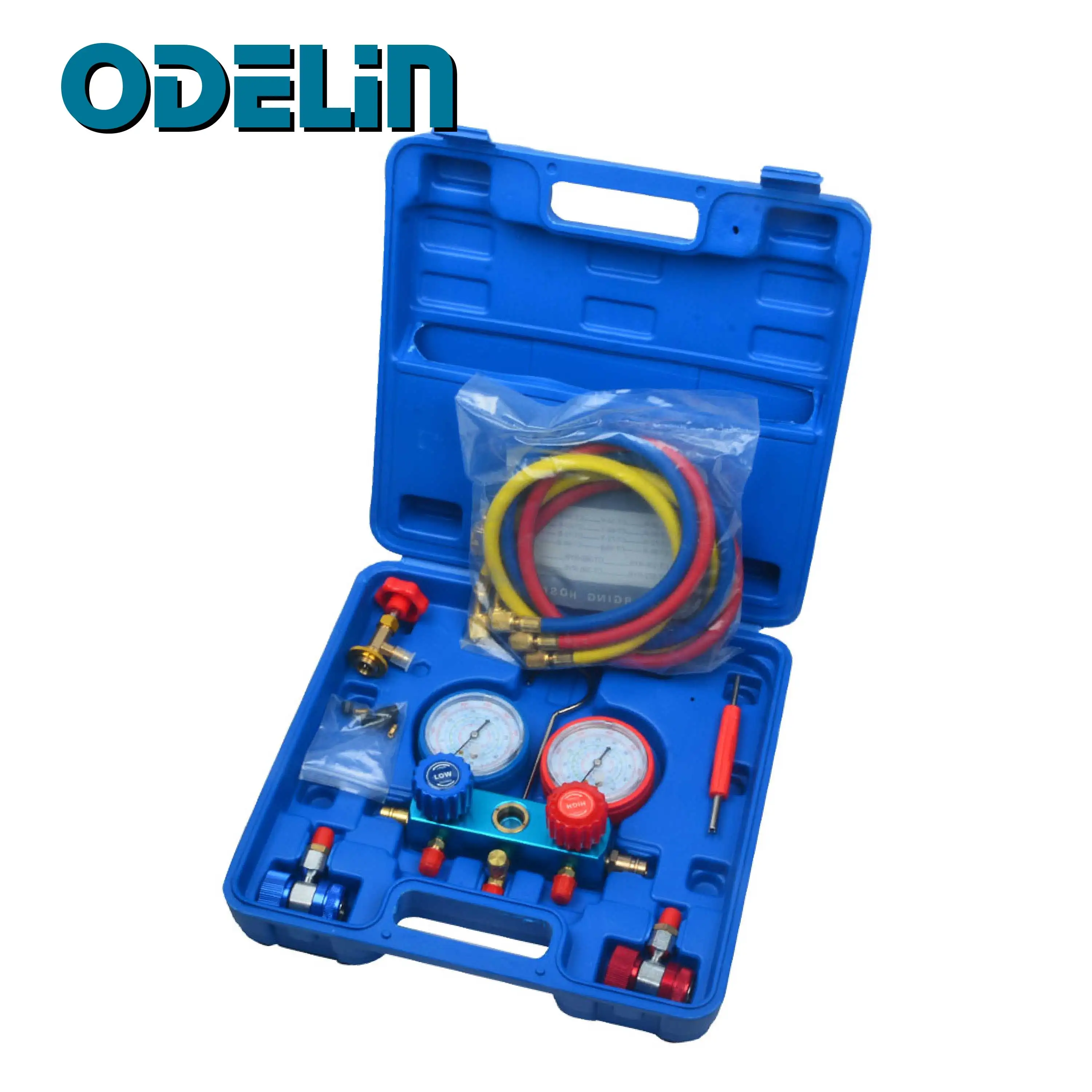 Auto R134a Hvac A/c Refrigeration Kit Ac Manifold Gauge Set Auto