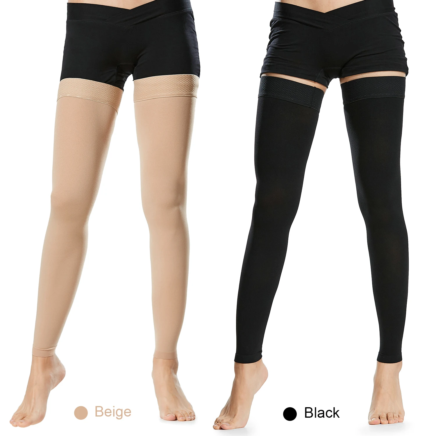 

1 Pair Thigh High Medical Compression Stockings Varicose Veins Stocking Unisex Compression Brace Wrap Shaping 20-30mm