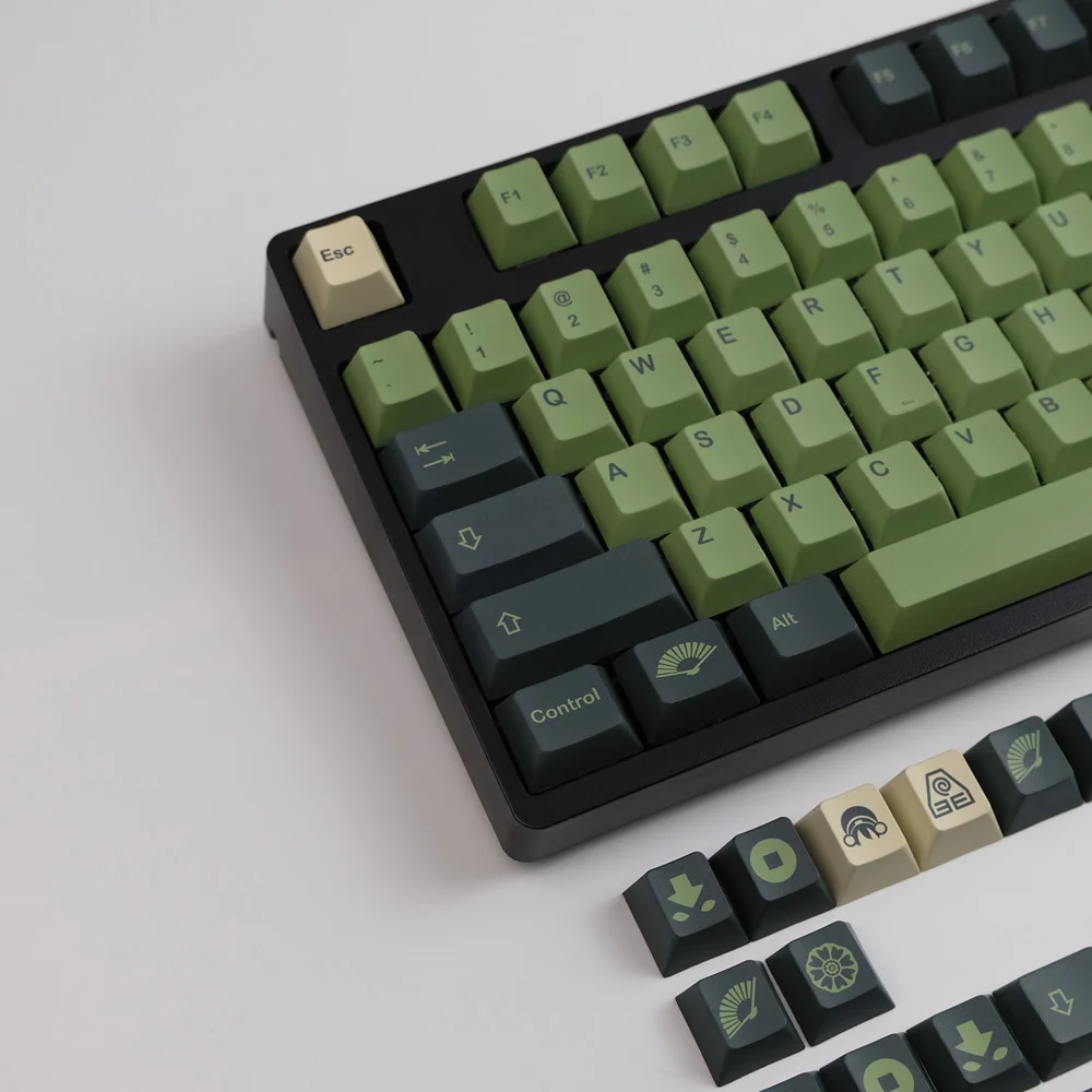 Cherry Profile Keycap com Iso Enter 7u Barra de Espaço Sublimação Pbt Dye Gmk Tra Keycaps Hhkb Poker 140 Teclas por Conjunto - Imagem 2