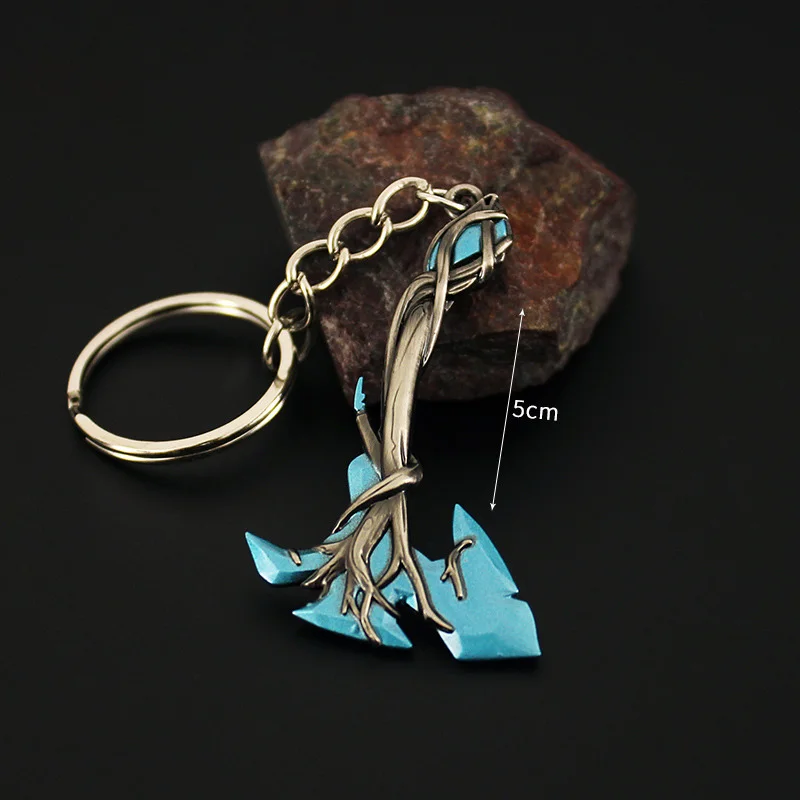 thumbnail image 1 of Juego de llaveros de la serie Valorant Gaias Vengeance, modelo de metal periférico de juego Vandal, accesorios colgantes, llaveros, regalos, juguetes para niños, 1 of 5