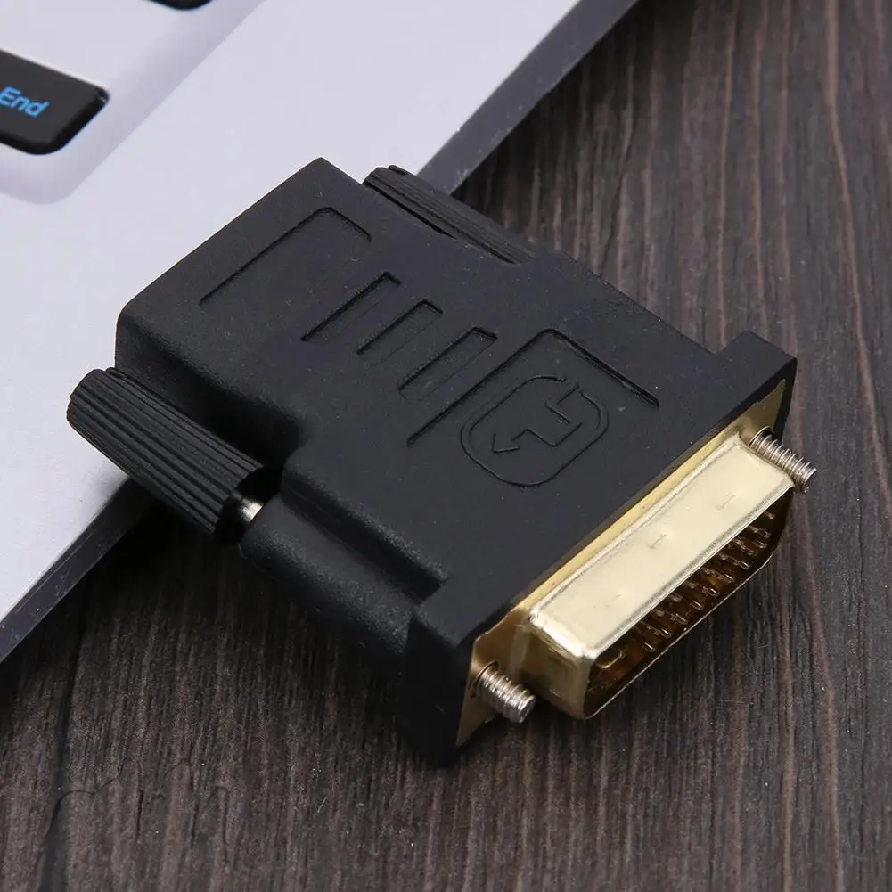 HDMI-compatible Female to DVI 24+1Pin Male Converter Adapter Cable Connecto
