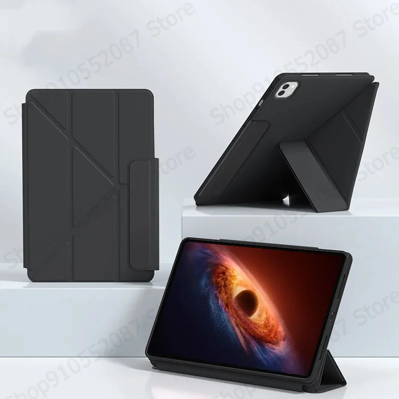 Premium Multi-Folding Stand Case for 12.3-inch Tablets - Durable TPU Shell Cover