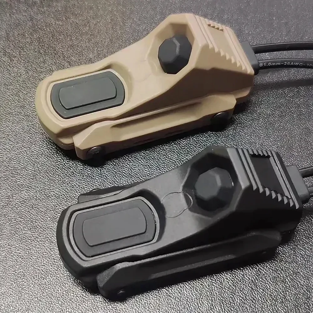 Tactical AXON Remote In-Line Dual Function Pressure Switch Flashlight PEQ NGAL Laser Pushbutton SF/2.5///Crane Plugs
