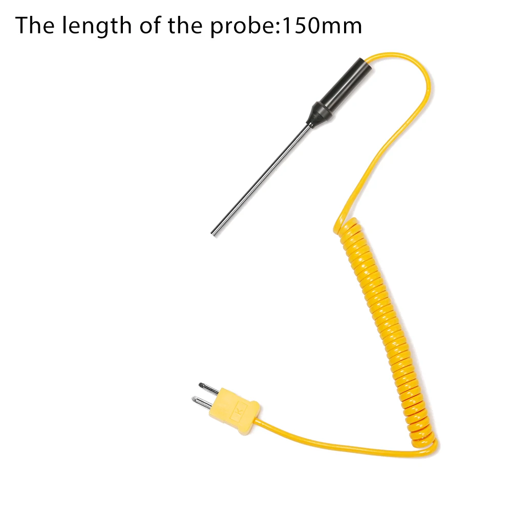 Description Picture 4 of itemK-Type Thermocouple Probe Sensor -50°C to 1200°C Temperature Instruments Controller with Wire Cable Measuring Tools 100-500mm