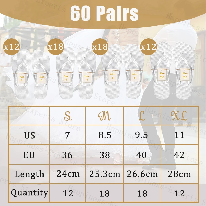 60 pairs White