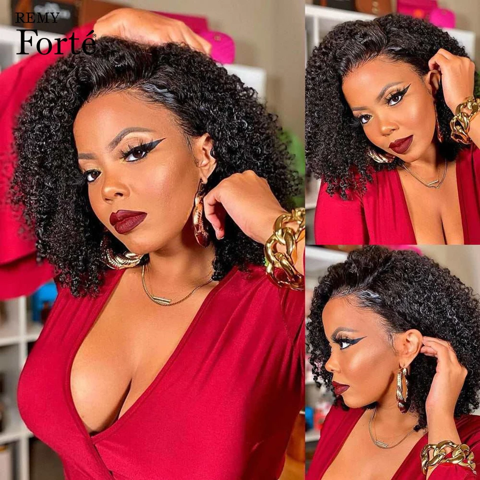 

Transparent Lace Front Wigs 13x6x1 T-Part Lace Front Human Hair Wig Afro Kinky Curly Lace Front Wigs For Black Women Human Hair